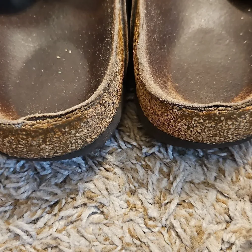 Birkenstock Arizona Brown Leather Sandals Size 46 | Classic Two-Strap Slides